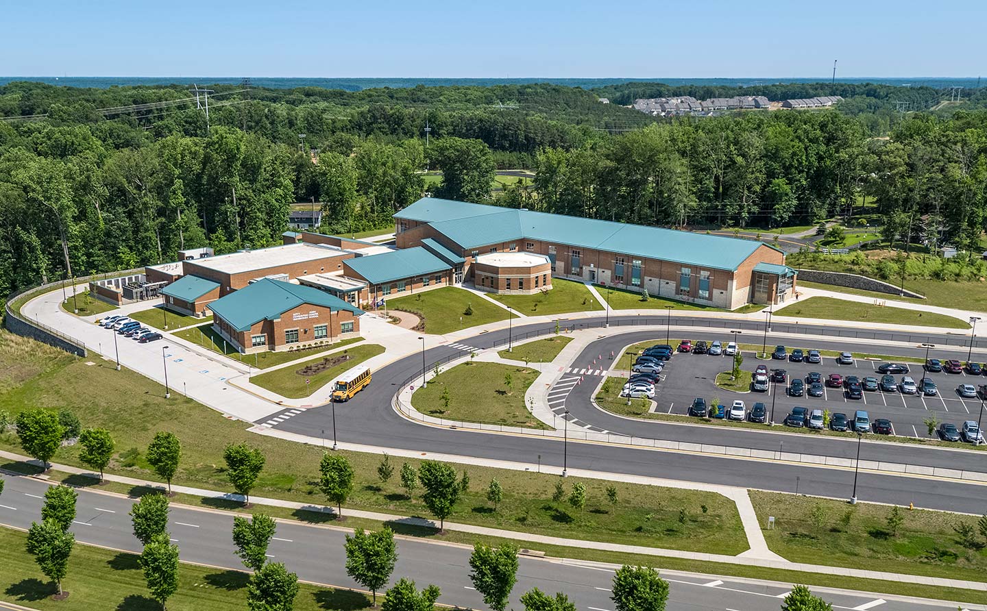 School aerial at Potomac Shores