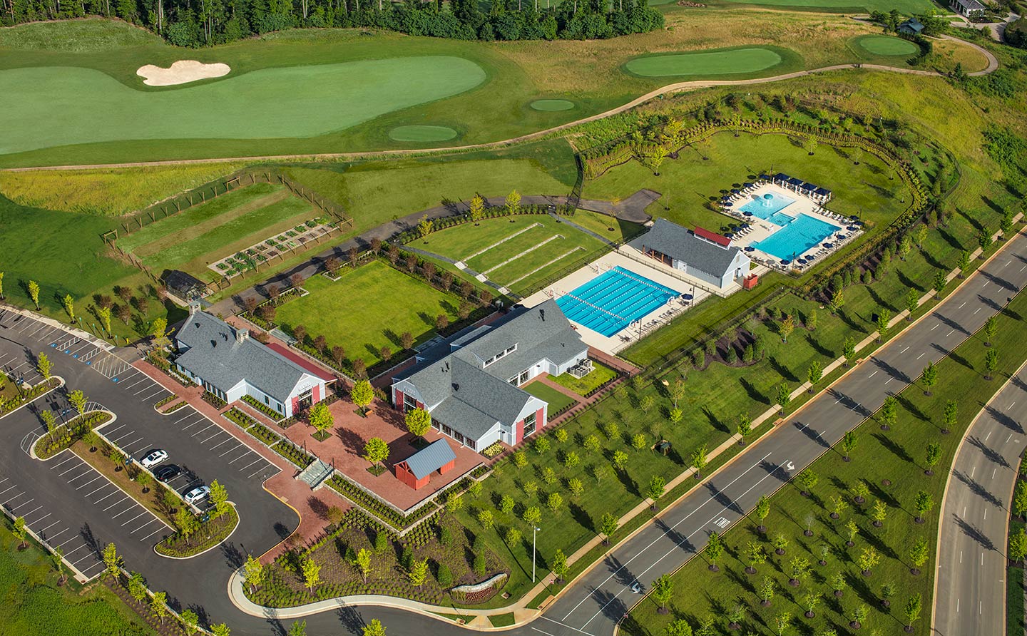 Shores club aerial at Potomac Shores